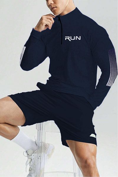 GHASSY CO. Μακρυμάνικο μπλουζάκι Ghassy Co. Ανδρικό Running Quick Dry Moisture Wicking Technical Performance