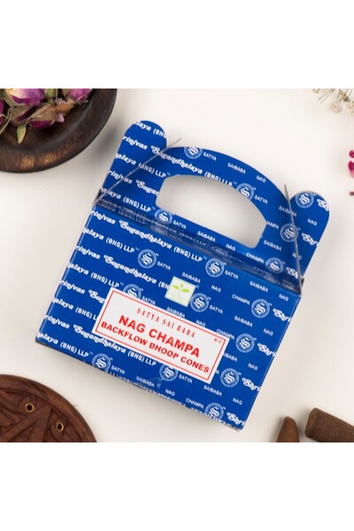 satya Nag Champa Aromalı Backflow Geri Akış Konik Tütsü