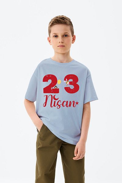 ADABEBEK 23 aprilie Tricou imprimat fetiță