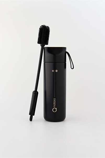 Qmatara Bambu Detaylı Çelik Termos