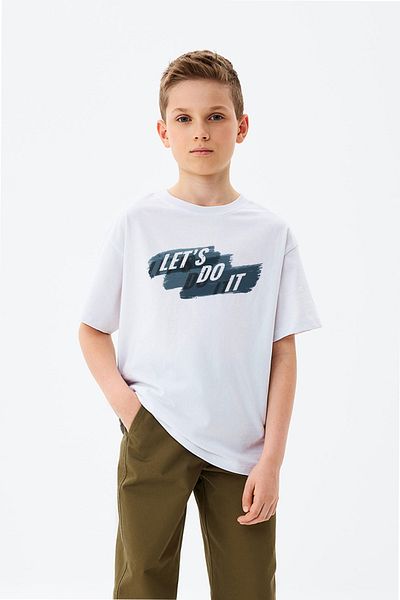 ADABEBEK Tricou pentru băieți imprimat Let&#39;s Do It