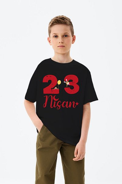 ADABEBEK 23 aprilie Tricou imprimat fetiță
