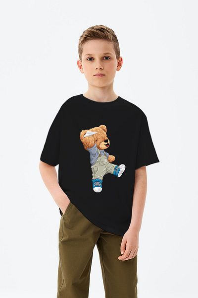 ADABEBEK χαρταετός Flying Toy Teddy Bear εμπριμέ μπλουζάκι για αγόρι