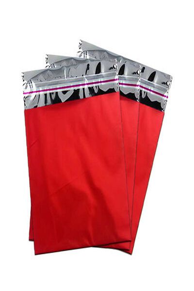 san 30X35 cm Red Cut Metalized Tape Bag - 100 Pieces (1 Pack 100 Pieces)