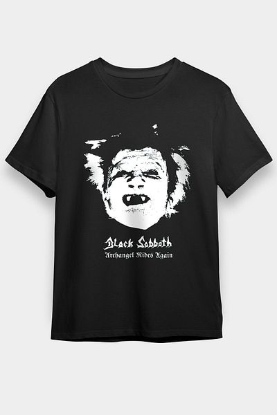 tf tişörtfabrikası Μαύρο μπλουζάκι Unisex Black Sabbath T-Shirt