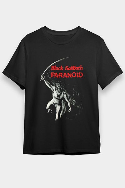 tf tişörtfabrikası Μαύρο μπλουζάκι Unisex Black Sabbath T-Shirt