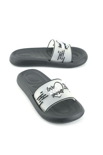 GEZER Summer Women's Lock Patterned Soft Sole Lightweight Slippers