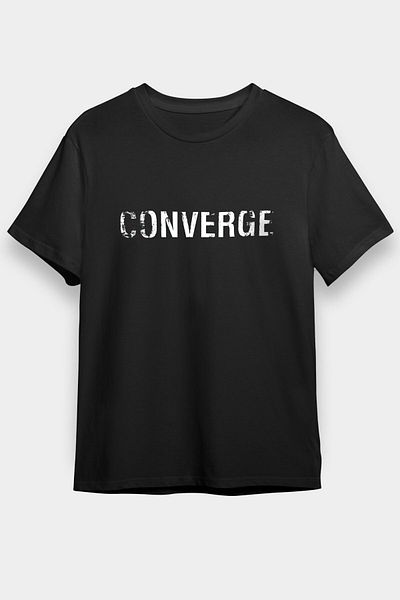 tf tişörtfabrikası Μπλουζάκι Converge Μαύρο Unisex T-Shirt