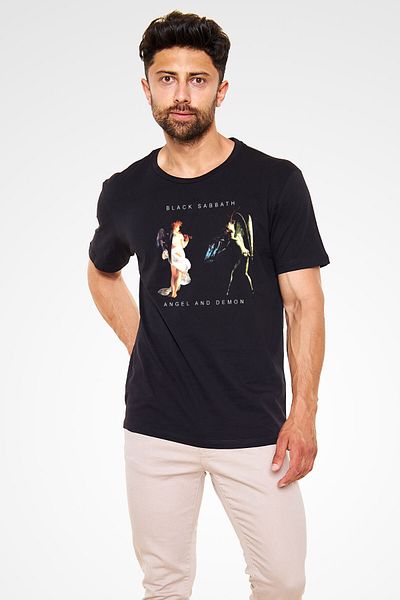 tf tişörtfabrikası Μαύρο μπλουζάκι Unisex Black Sabbath T-Shirt