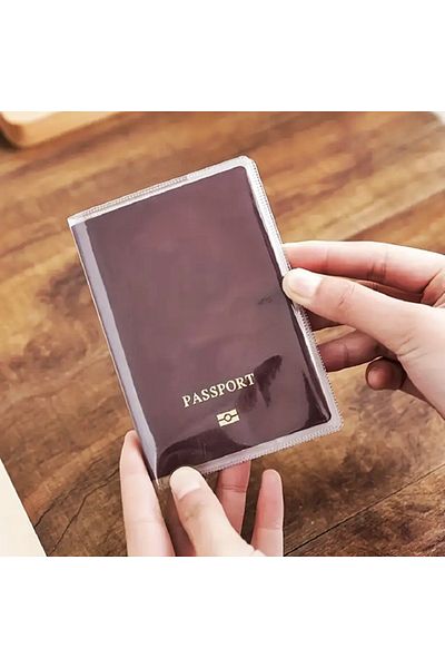 Boldy Passport Cover Transparent Passport Protection Container Passport Protector Passport Wallet Passport Holder (1 Piece)