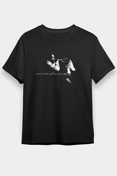 tf tişörtfabrikası Μπλουζάκι Kendrick Lamar Μαύρο Unisex T-Shirt