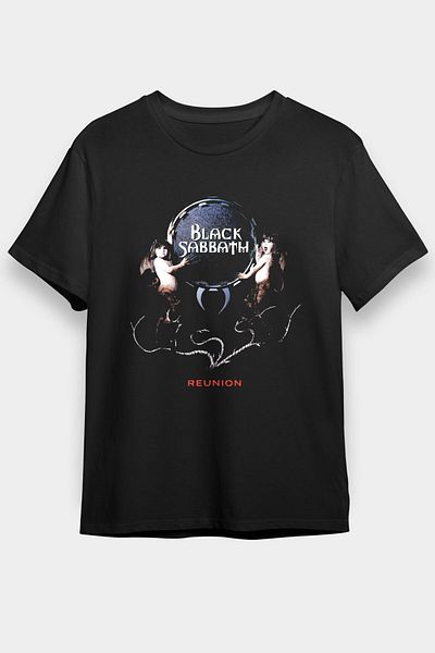 tf tişörtfabrikası Μαύρο μπλουζάκι Unisex Black Sabbath T-Shirt