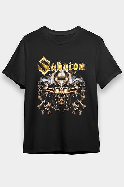 tf tişörtfabrikası Μπλουζάκι Sabaton Μαύρο Unisex T-Shirt