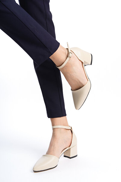 moda gim Beige Skin Heels Classic