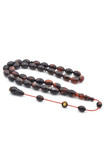 Murty99 Şevket Buğurca Semnat Colorist Sedefli Sıkma Kehribar Tesbih 004