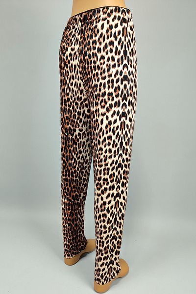 Apaydın butik Pantaloni de pijama pentru femei cu model leopard