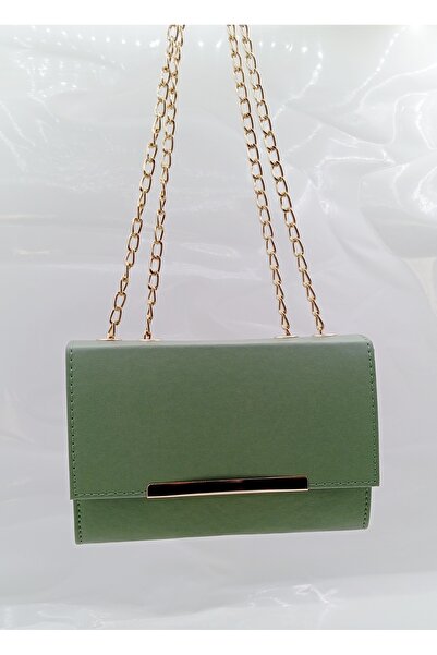 MAC&MOS Geantă de umăr verde mentă pentru femei