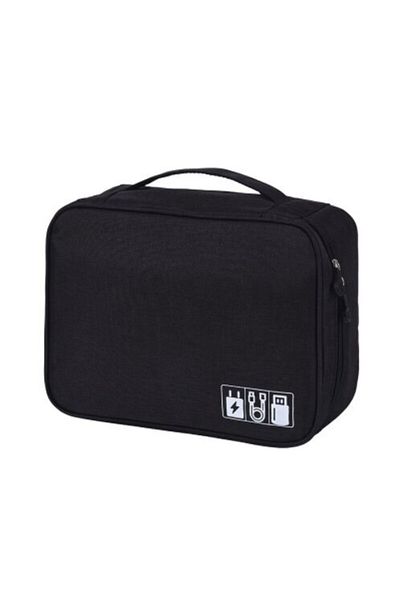 Choice Large Capacity Travel Digital Data Storage Bag Moisture-Proof Grid Multi-Functional Headphone Charging...