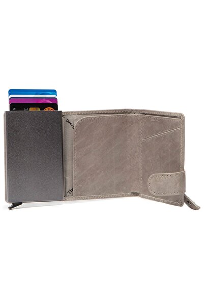 The Chesterfield Brand Antique Buff Credit card case RFID protection Leather 7 cm