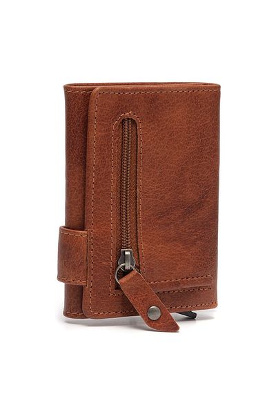 The Chesterfield Brand Antique Buff Credit card case RFID protection Leather 7 cm