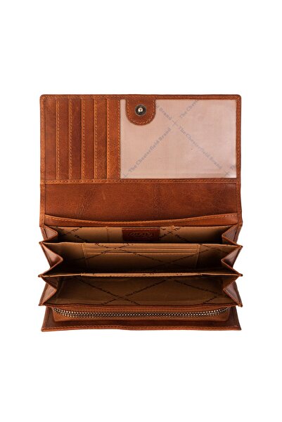 The Chesterfield Brand Antique Buff Wallet RFID protection Leather 18 cm