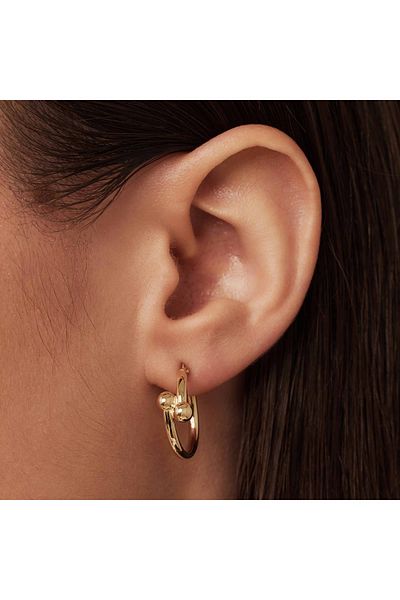 Isabel Bernard Monceau Mirell 14 Karat goldene Creolen IB360262