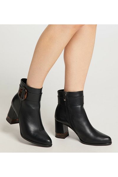 Faina Leder Stiefelette