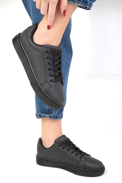 SOHO Schwarz-Schwarz Damen Sneaker 14395