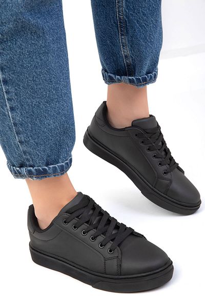 SOHO Schwarz-Schwarz Damen Sneaker 14395