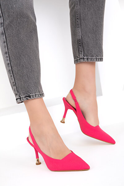 SOHO Fukszia matt szatén női klasszikus sarkú cipő 18853
