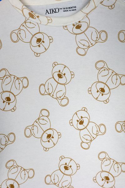 AIKO Beige Girl's Pajama Set BH11