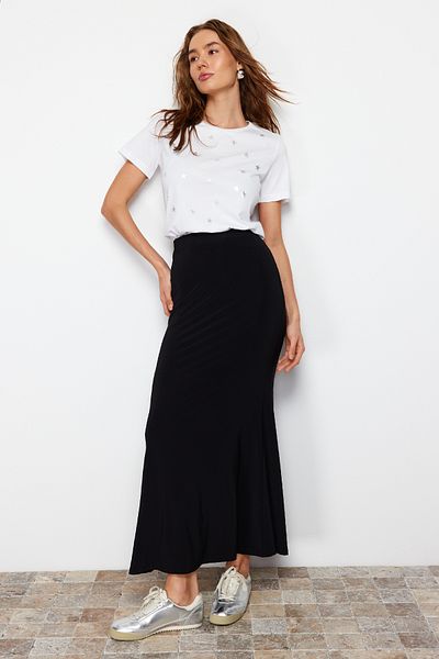 Trendyol Collection Černá sukně modelu TWOSS24ET00155