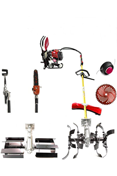 ROYAL DAFU TURBO MOTORLU SIRT TIRPAN ÇİM BİÇME MAKİNESİ LÜKS BAHÇIVAN SETİ 7 ...