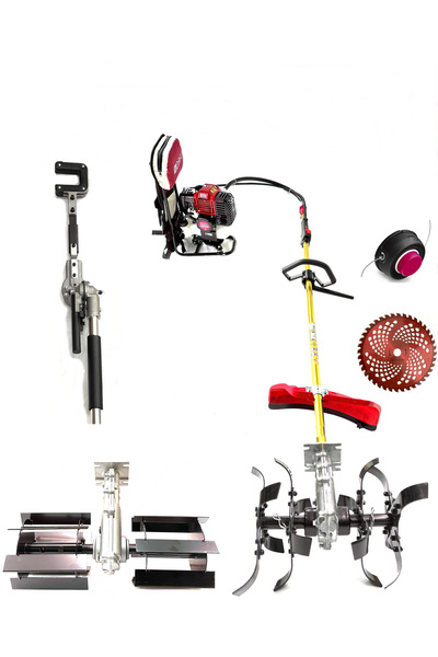 ROYAL DAFU TURBO MOTORLU SIRT TIRPAN ÇİM BİÇME MAKİNESİ LÜKS BAHÇIVAN SETİ 6 ...