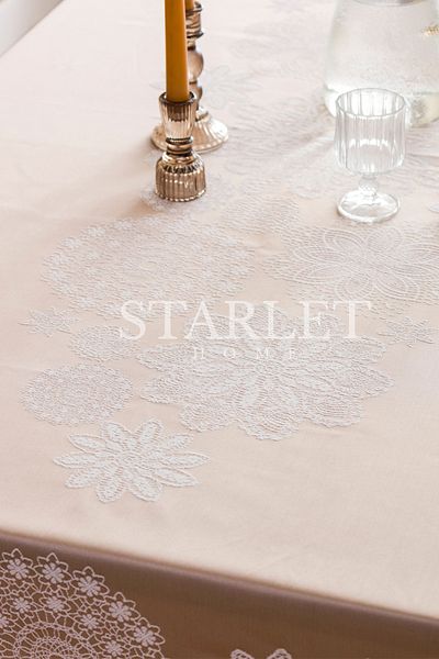 starlet home collection Водоустойчива покривка за маса от жакардов памук