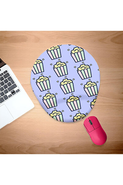 UcuruStore Mouse Pad cu model de floricele de porumb minuscule și suport pent...
