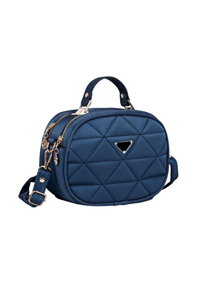 Bagacar Капітоне Шикарна сумочка через плече та на руці Синя