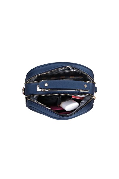 Bagacar Капітоне Шикарна сумочка через плече та на руці Синя