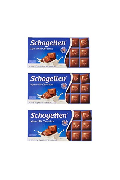 Schogetten Sütlü Çikolata 100gr x3