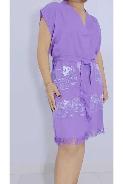 Nevin Acar Φόρεμα παραλίας Peshtemal με σχέδιο Kimona Bamboo