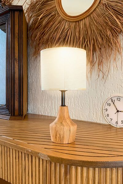 ESLENTA Modern and Stylish Wooden Lampshade Latvian Fabric