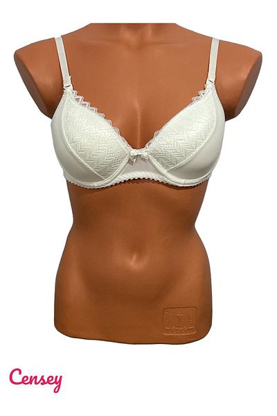 CENSEY Lace Patterned Hollow Lotus Bra