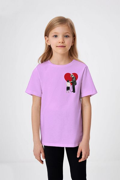 ADABEBEK Tricou pentru fetiță cu imprimeu special pentru inimă cu tematică dragostea copilului lui Mustafa Kemal Atatürk, detaliat pe 23 aprilie