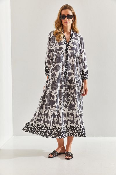Bianco Lucci Women's Multi Patterned Viscose Dress60171051