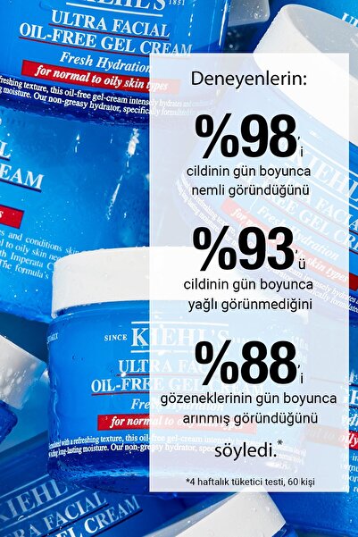 Kiehl's Gözenek Karşıtı Yağlı ve Normal Ciltler Için 24 Saat Nemlendiren Jel ...