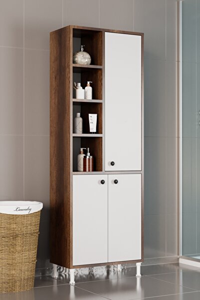 Evdemo Selen Çok Amaçlı Mutfak Banyo Dolabı Ceviz