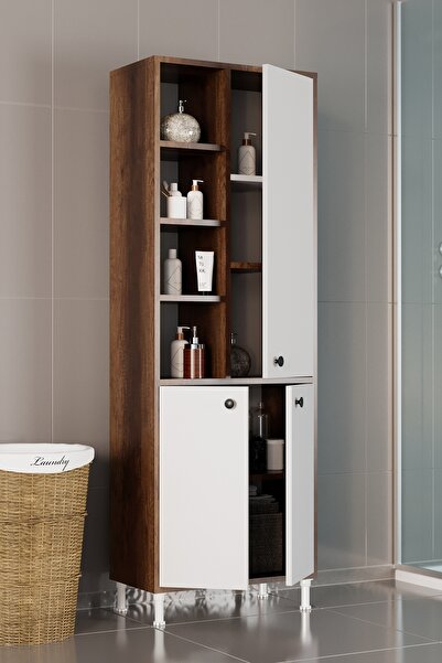 Evdemo Selen Çok Amaçlı Mutfak Banyo Dolabı Ceviz