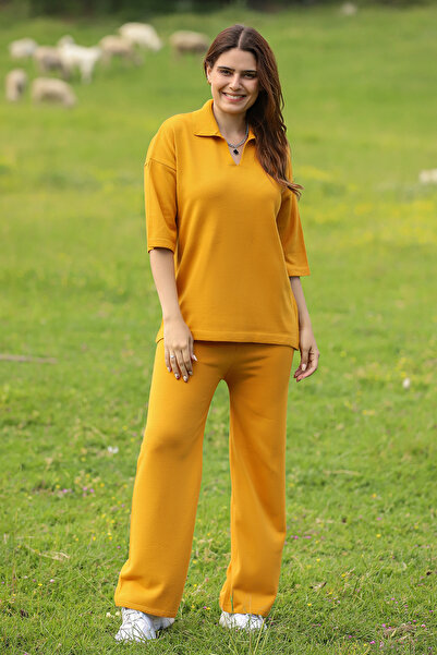 ALCHON V izrez, kratki rukavi, osnovna bluza, pantalone sa elastičnim strukom...