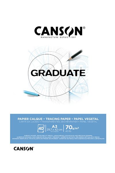 Canson Aydınger Sketchbook Block - 70 gr.A3 40 Sheets Graduate Tracing Paper