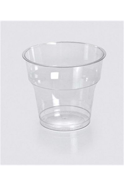 NevPack Plastik Ambalaj Ayliz Plast&Medical Transparent Crystal Mica Extra Hard Plastic Cup 180 CC 25 Pieces